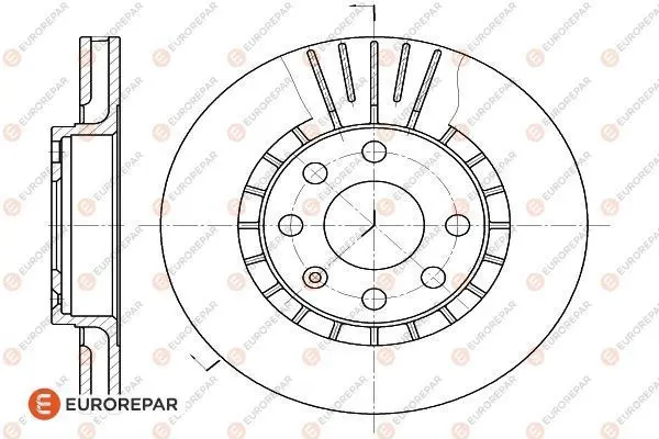 спирачен диск EUROREPAR           