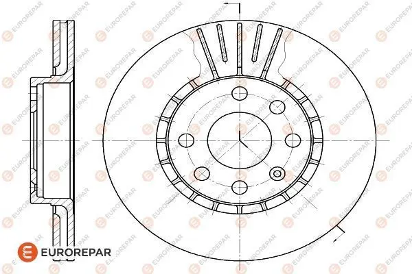 спирачен диск EUROREPAR           
