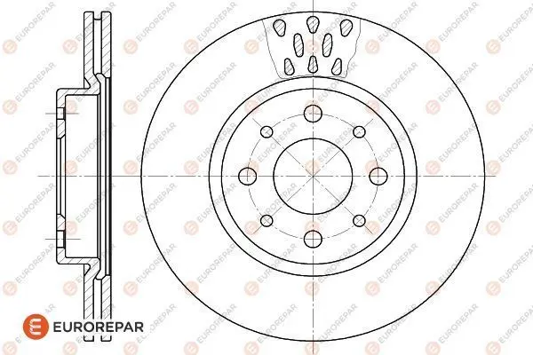 спирачен диск EUROREPAR           