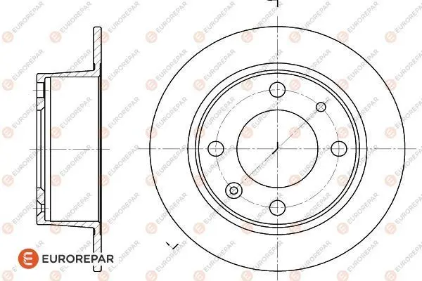 спирачен диск EUROREPAR           