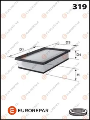 въздушен филтър EUROREPAR           