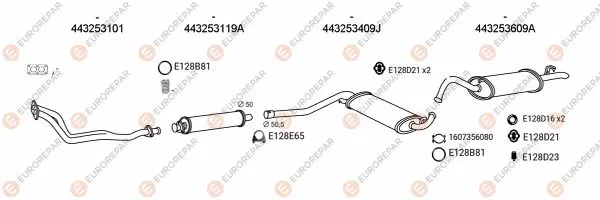 Изпускателна система EUROREPAR           