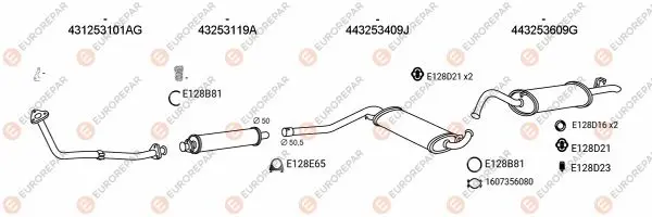 Изпускателна система EUROREPAR           