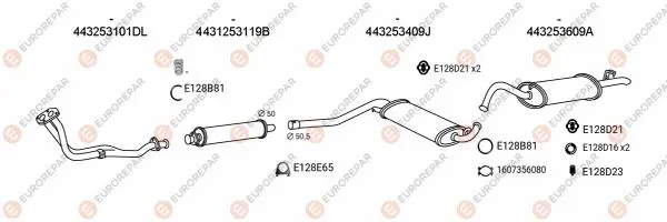 Изпускателна система EUROREPAR           