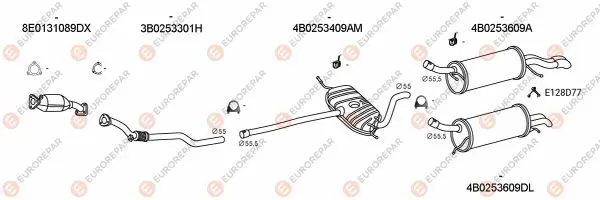 Изпускателна система EUROREPAR           