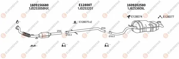 Изпускателна система EUROREPAR           