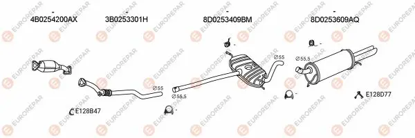 Изпускателна система EUROREPAR           