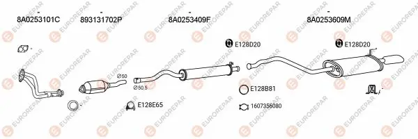 Изпускателна система EUROREPAR           
