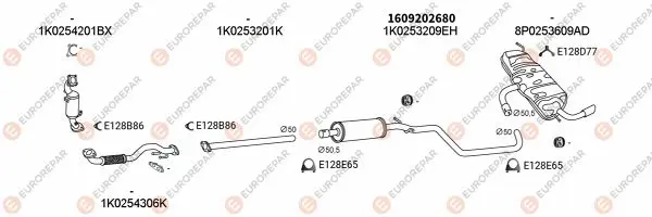 Изпускателна система EUROREPAR           