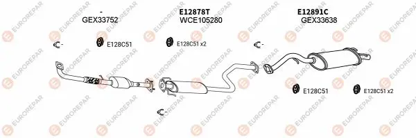 Изпускателна система EUROREPAR           