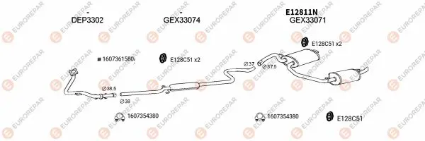 Изпускателна система EUROREPAR           
