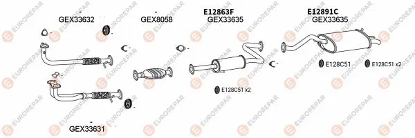 Изпускателна система EUROREPAR           