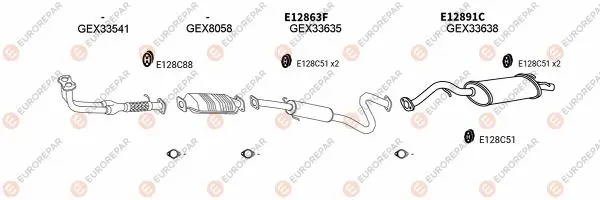 Изпускателна система EUROREPAR           