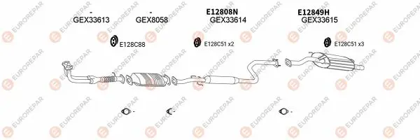 Изпускателна система EUROREPAR           