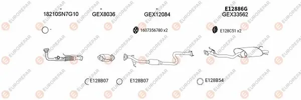 Изпускателна система EUROREPAR           