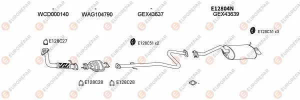 Изпускателна система EUROREPAR           