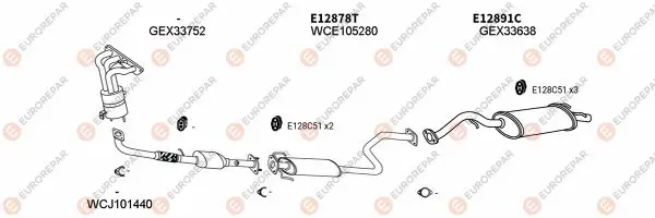 Изпускателна система EUROREPAR           