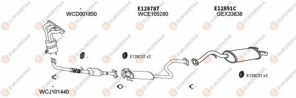 Изпускателна система EUROREPAR           