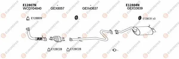 Изпускателна система EUROREPAR           