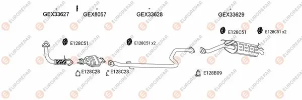 Изпускателна система EUROREPAR           