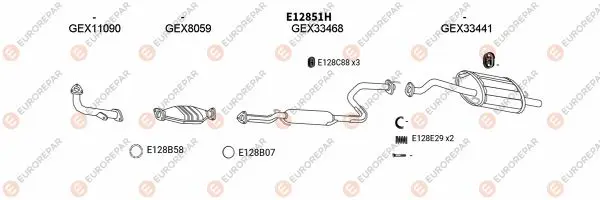 Изпускателна система EUROREPAR           