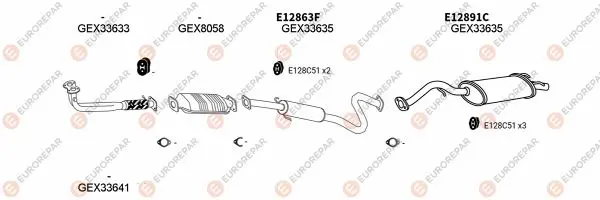 Изпускателна система EUROREPAR           