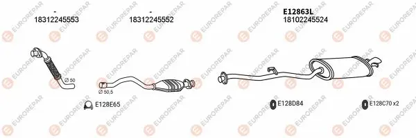 Изпускателна система EUROREPAR           
