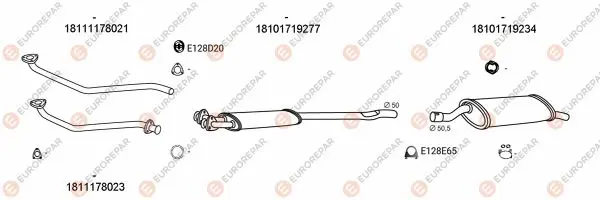 Изпускателна система EUROREPAR           