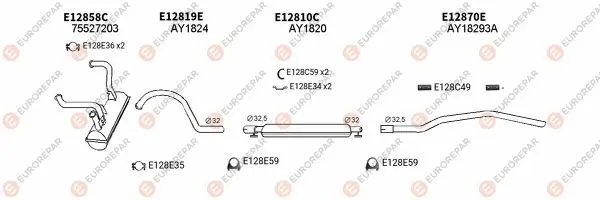 Изпускателна система EUROREPAR           