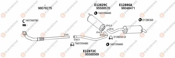 Изпускателна система EUROREPAR           