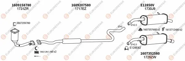 Изпускателна система EUROREPAR           