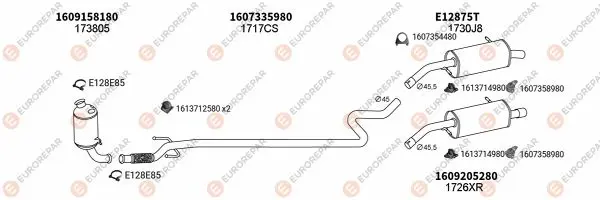 Изпускателна система EUROREPAR           