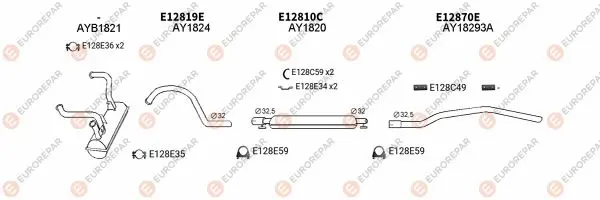Изпускателна система EUROREPAR           