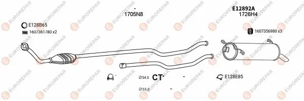 Изпускателна система EUROREPAR           
