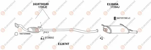 Изпускателна система EUROREPAR           