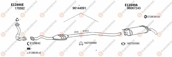 Изпускателна система EUROREPAR           