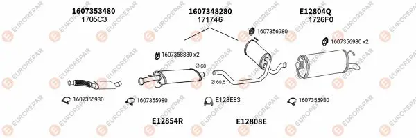 Изпускателна система EUROREPAR           