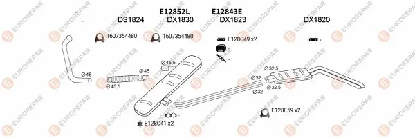 Изпускателна система EUROREPAR           