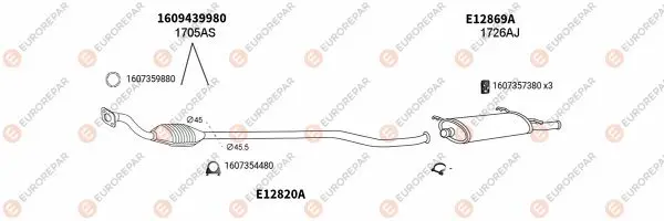 Изпускателна система EUROREPAR           