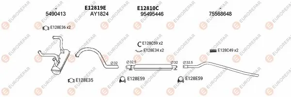 Изпускателна система EUROREPAR           
