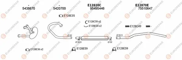 Изпускателна система EUROREPAR           