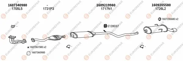 Изпускателна система EUROREPAR           