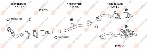 Изпускателна система EUROREPAR           