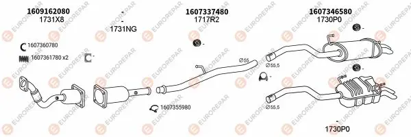 Изпускателна система EUROREPAR           