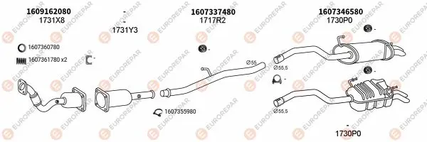 Изпускателна система EUROREPAR           