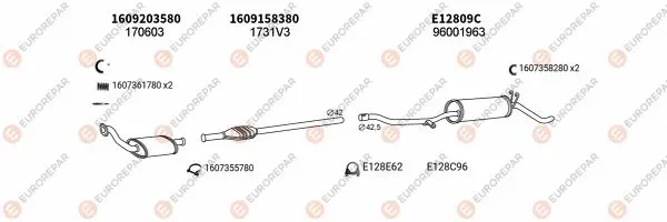 Изпускателна система EUROREPAR           