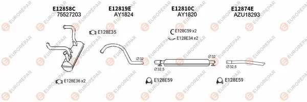 Изпускателна система EUROREPAR           