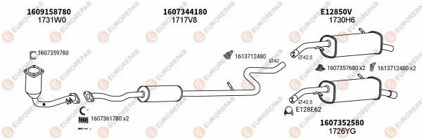 Изпускателна система EUROREPAR           