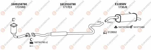 Изпускателна система EUROREPAR           