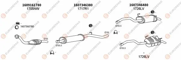Изпускателна система EUROREPAR           